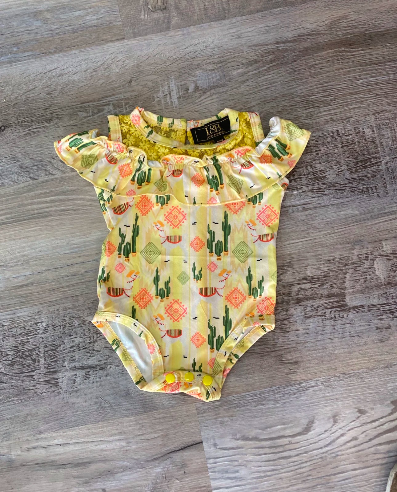 YELLOW LLAMA ONESIE
